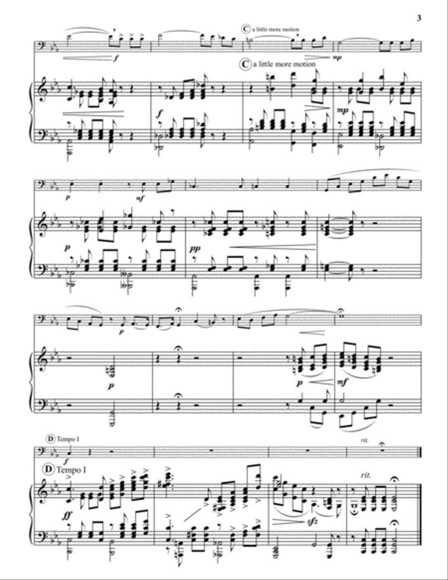 Arioso of King Rene Euphonium scores gallery preview page 3