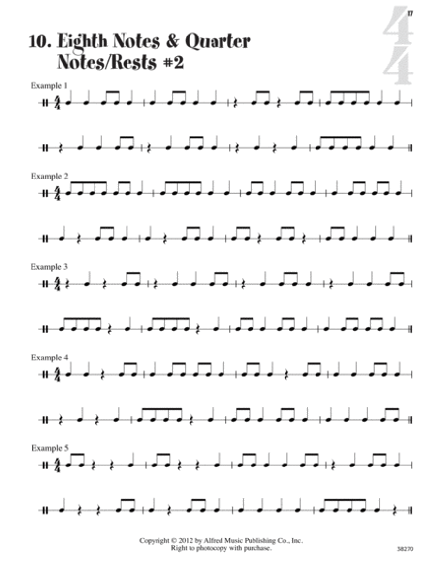 Rhythm Workshop Activity Books scores gallery preview page 10