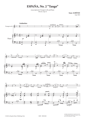 Espana n°2 - Tango - Trumpet Bb