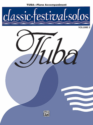 Book cover for Classic Festival Solos (Tuba), Volume 2