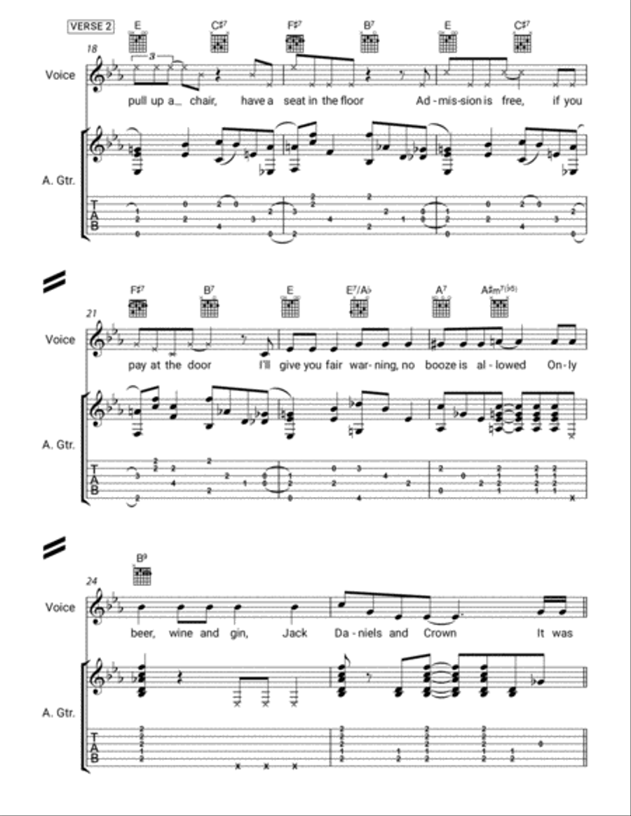 Dead Boy's Rag Electric Guitar scores gallery preview page 4