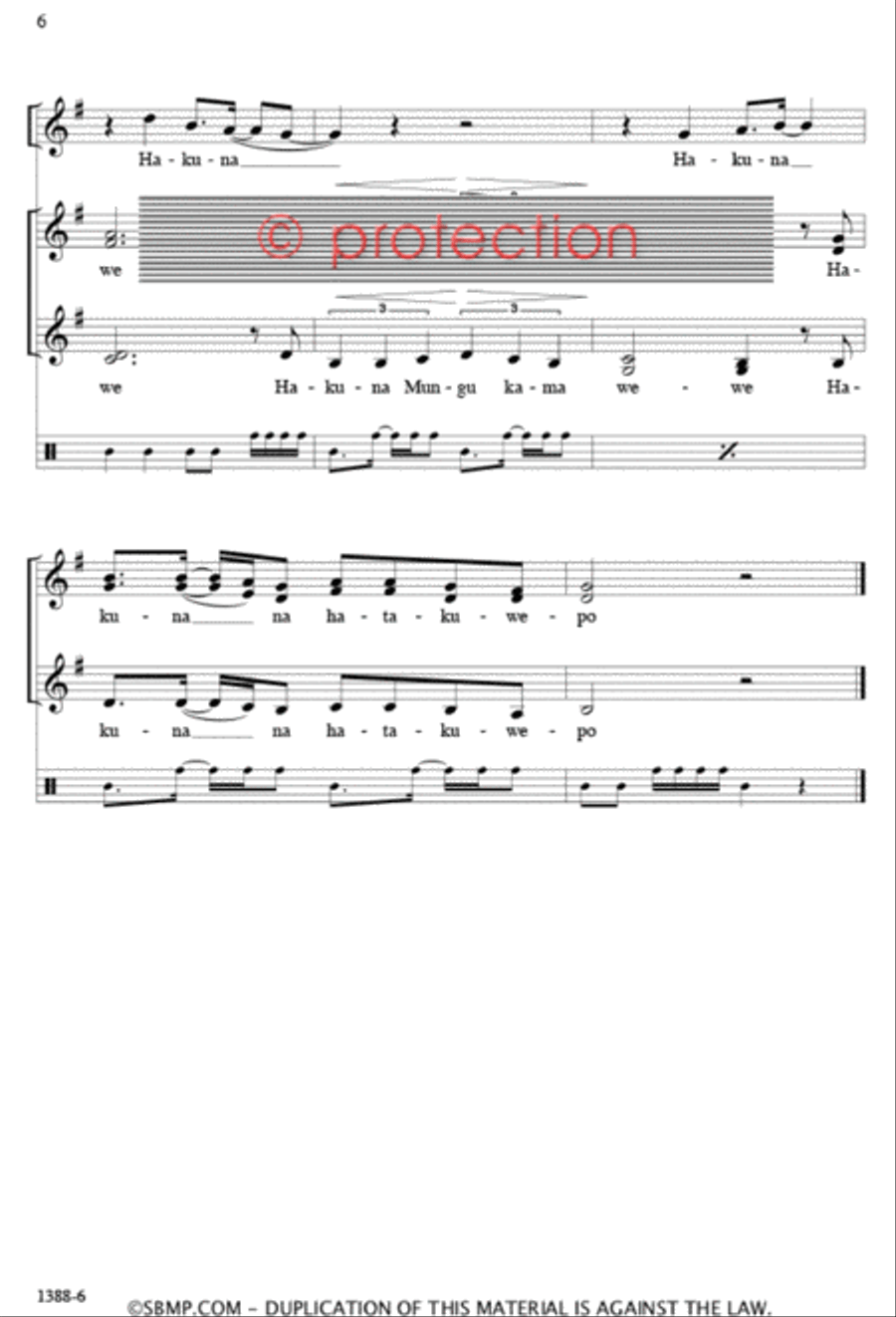 Hakuna Mungu Kama Wewe - SSA Octavo SSA scores gallery preview page 5