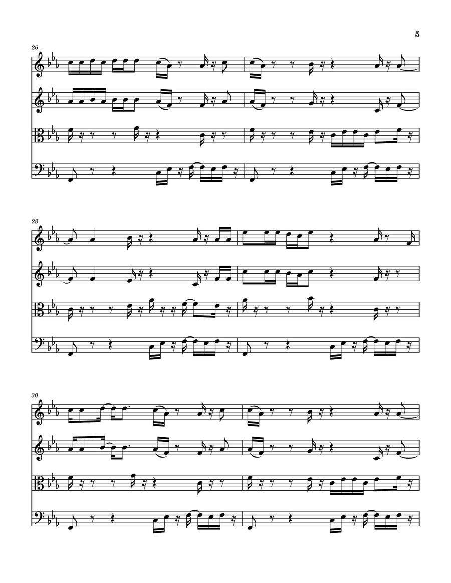 Do Your Thing String Quartet scores gallery preview page 6