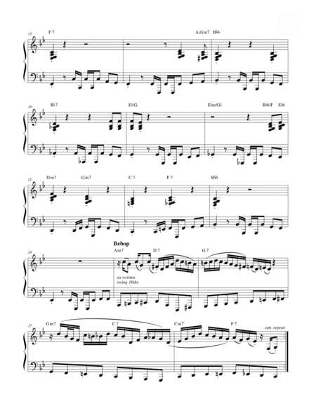 Oh, When the Saints Go Marching In - Solo Piano image number null
