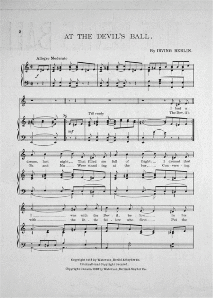 At the Devil's Ball Voice scores gallery preview page 2