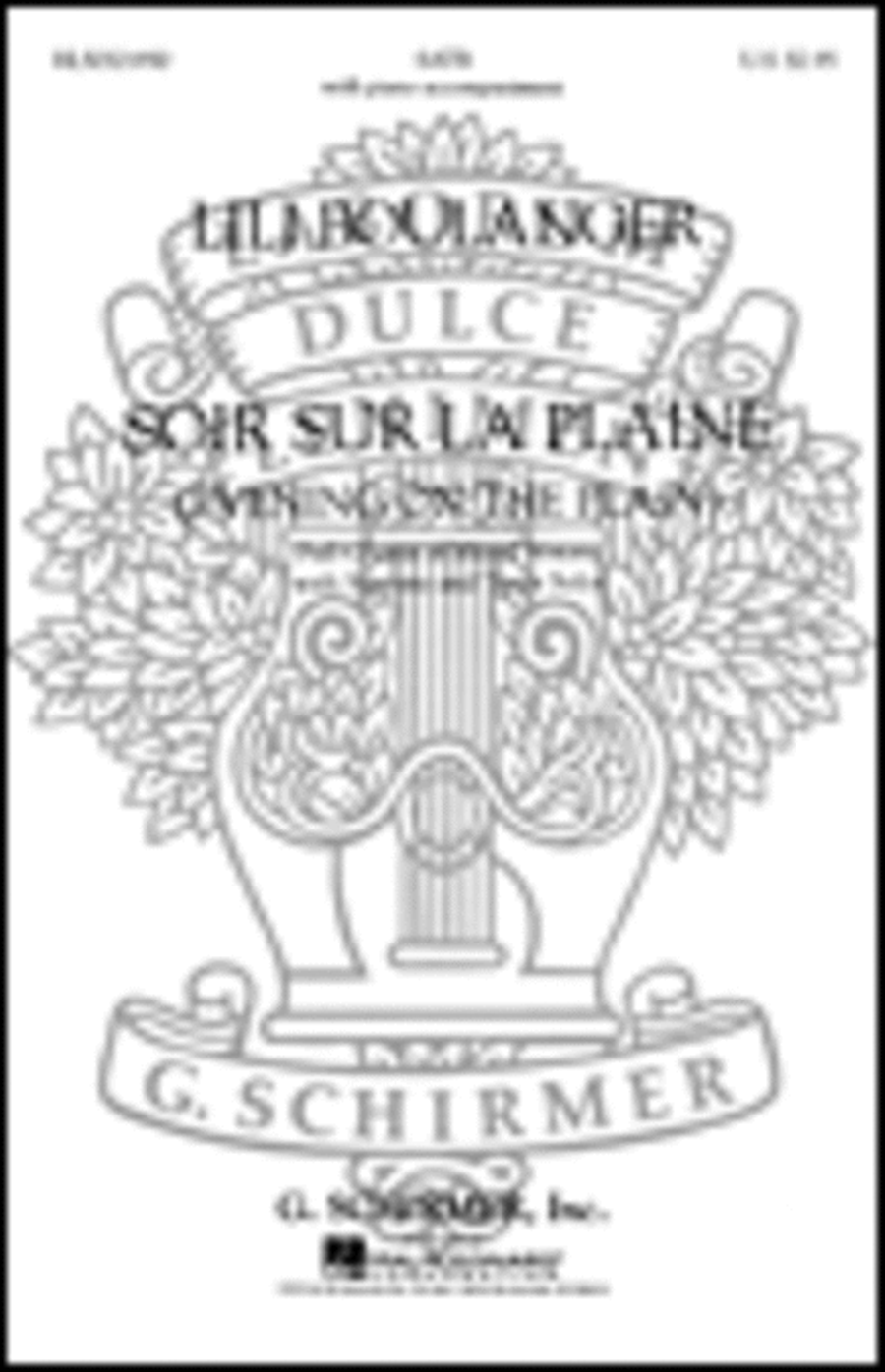 Soir Sur La Plaine (Evening on the Plain) with Soprano and Tenor Solos 4-Part scores gallery preview page 1