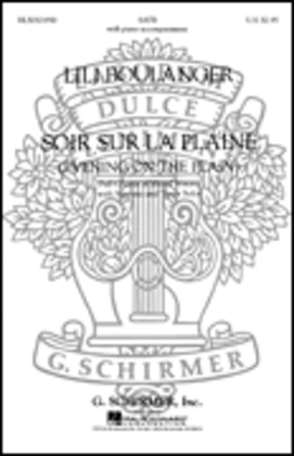Book cover for Soir Sur La Plaine (Evening on the Plain) with Soprano and Tenor Solos