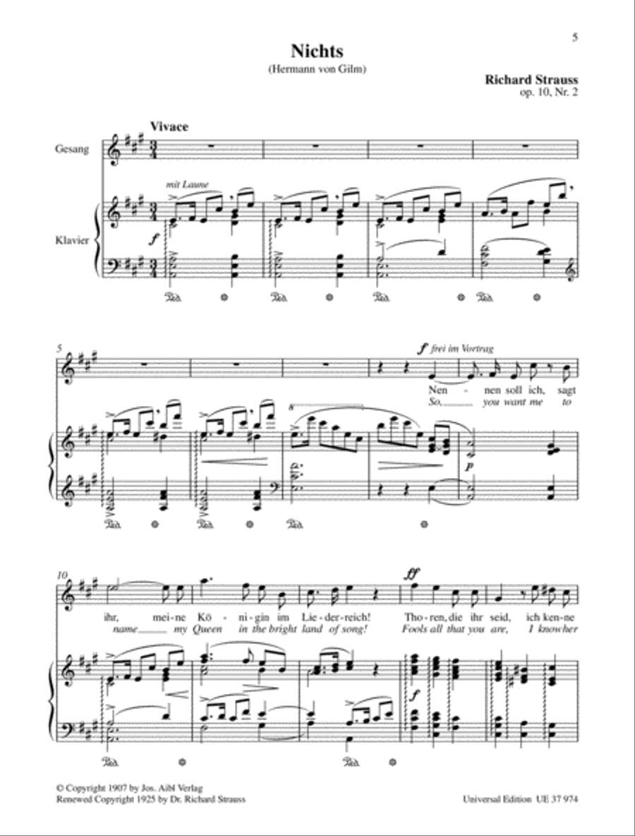 Eight Gedichte - High voice Chamber Music scores gallery preview page 3
