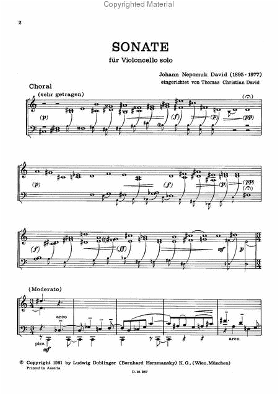 Sonate Cello scores gallery preview page 2
