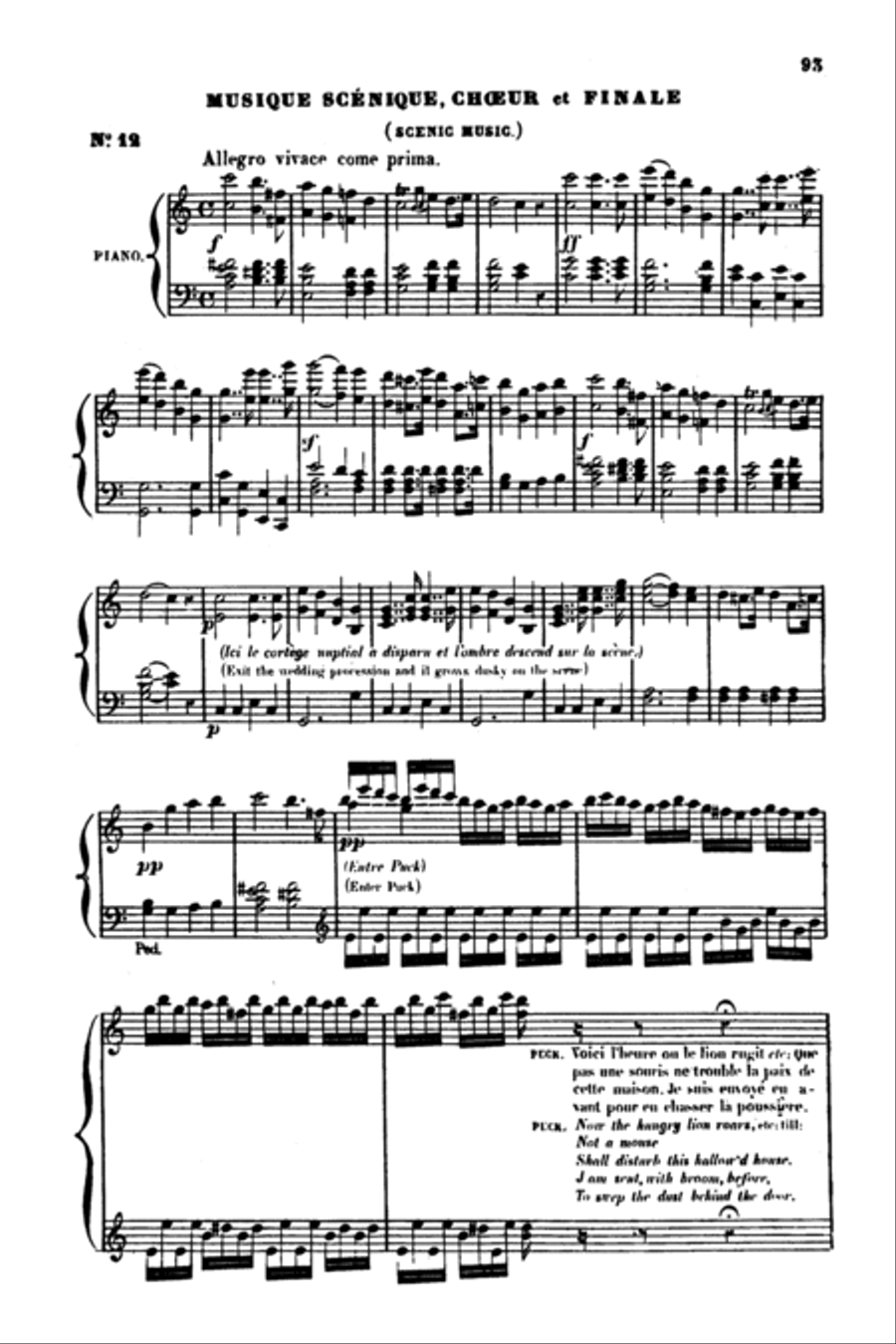 A Midsummer Night's Dream, Op. 61 Choir scores gallery preview page 6