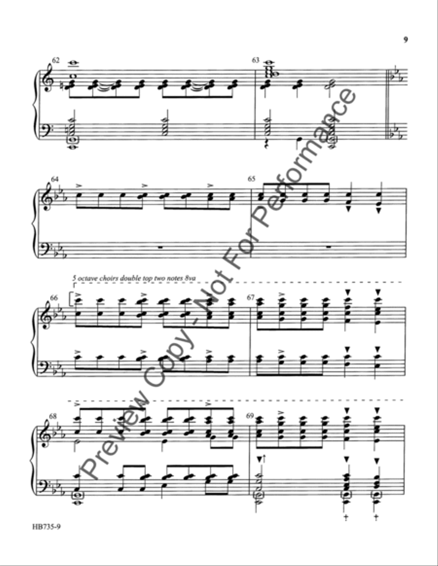 Low in the Grave He Lay (Up from the Grave He Arose) 5-Octaves scores gallery preview page 10