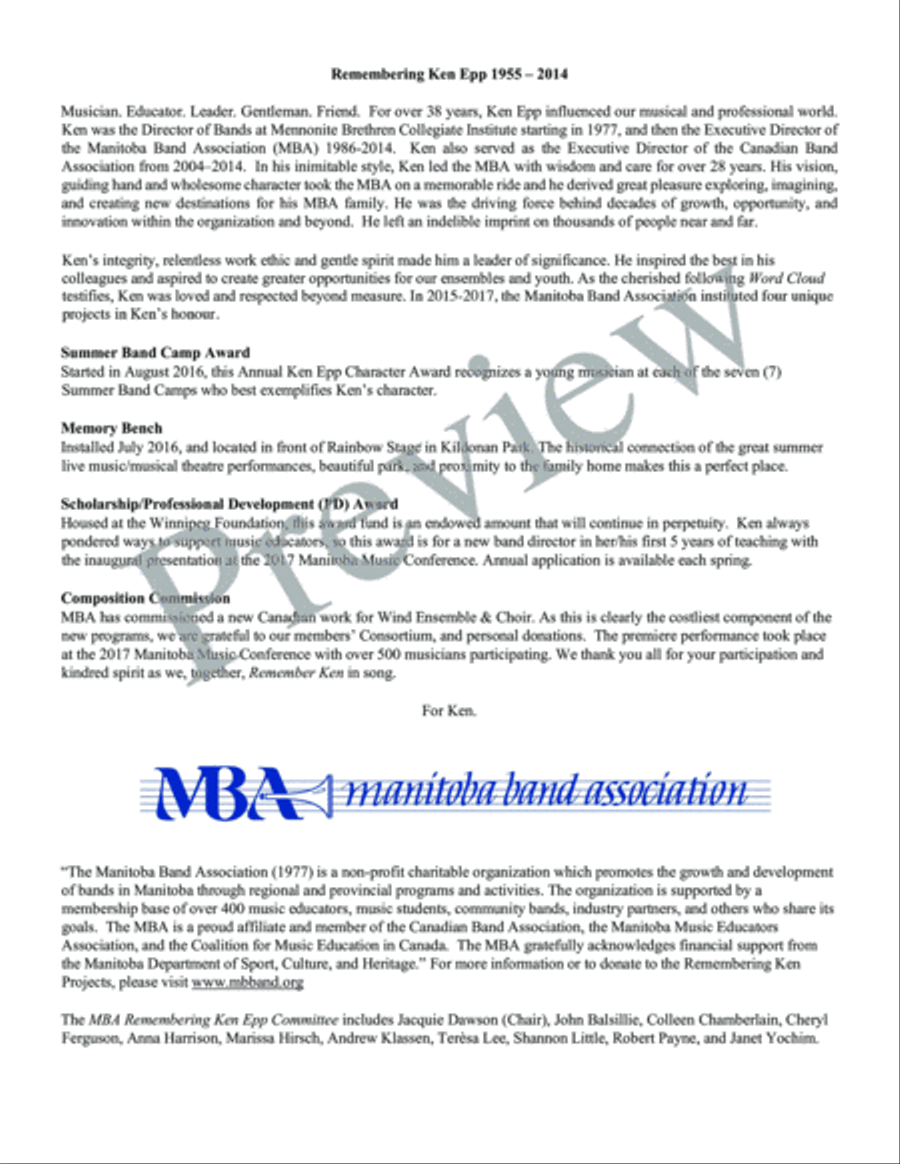 We Walked Through the Woods Concert Band scores gallery preview page 4