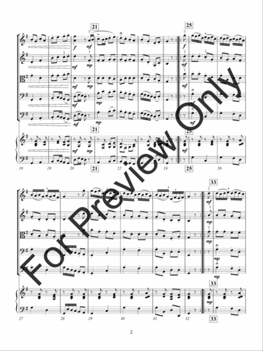 Le Basque from Five Old French Dances String Orchestra scores gallery preview page 5
