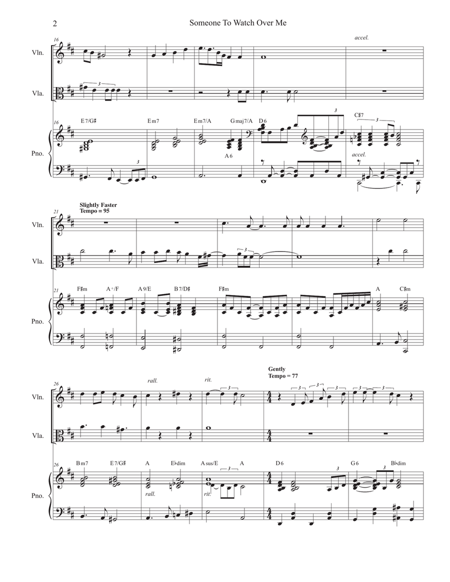 Someone To Watch Over Me String Duet scores gallery preview page 2