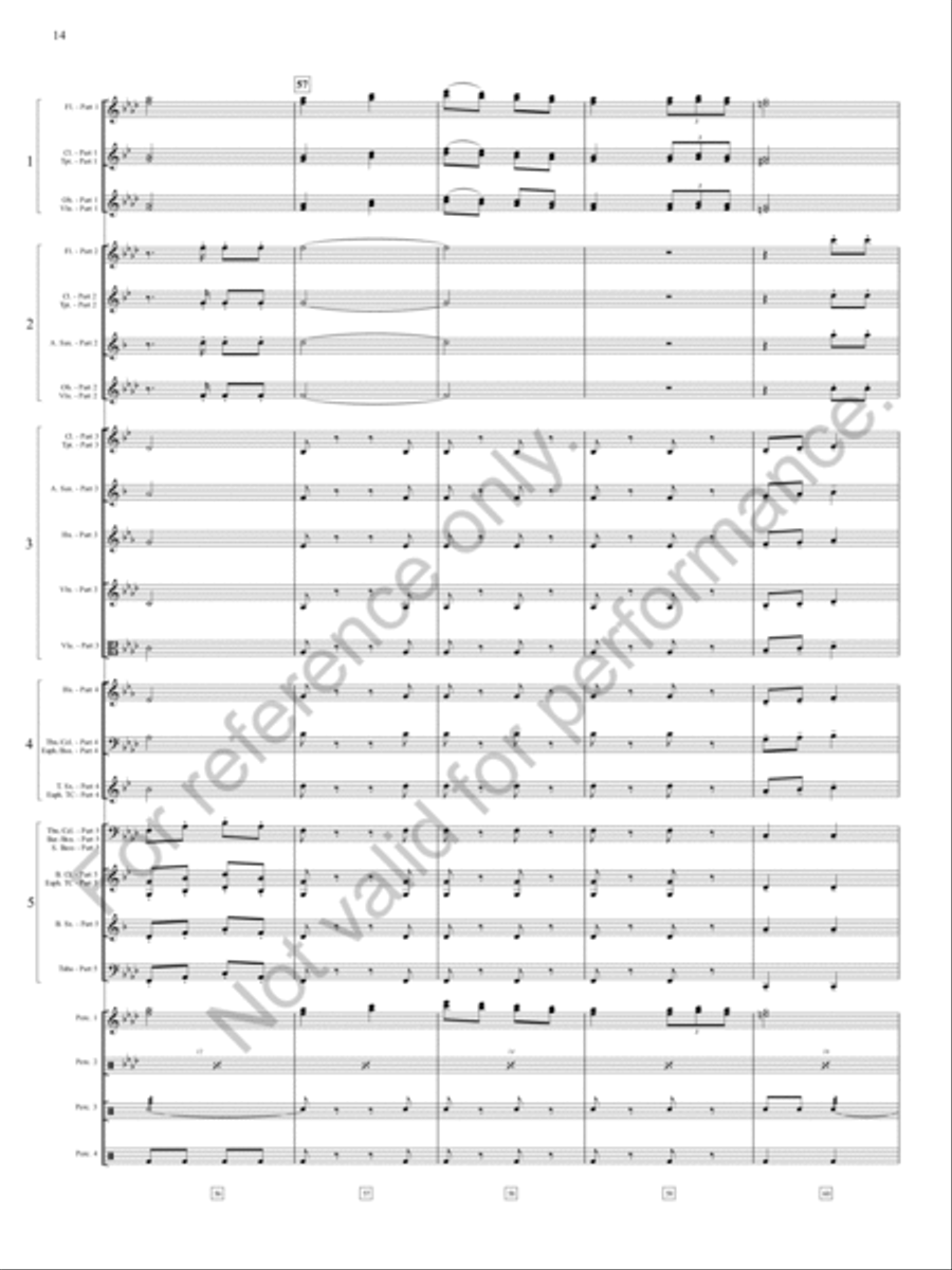Zia, Zia! Zia, Zia! Concert Band scores gallery preview page 15