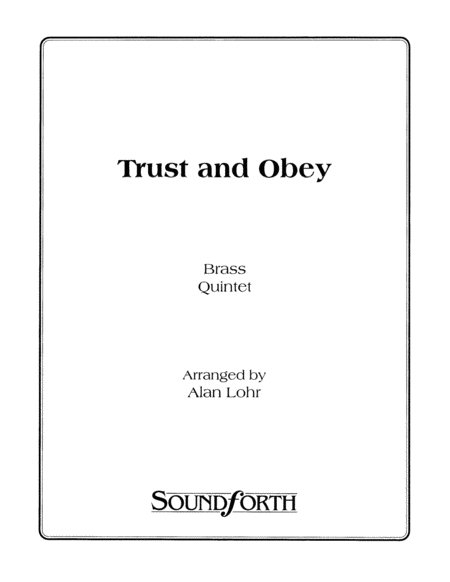 Trust and Obey - Brass Quintet
