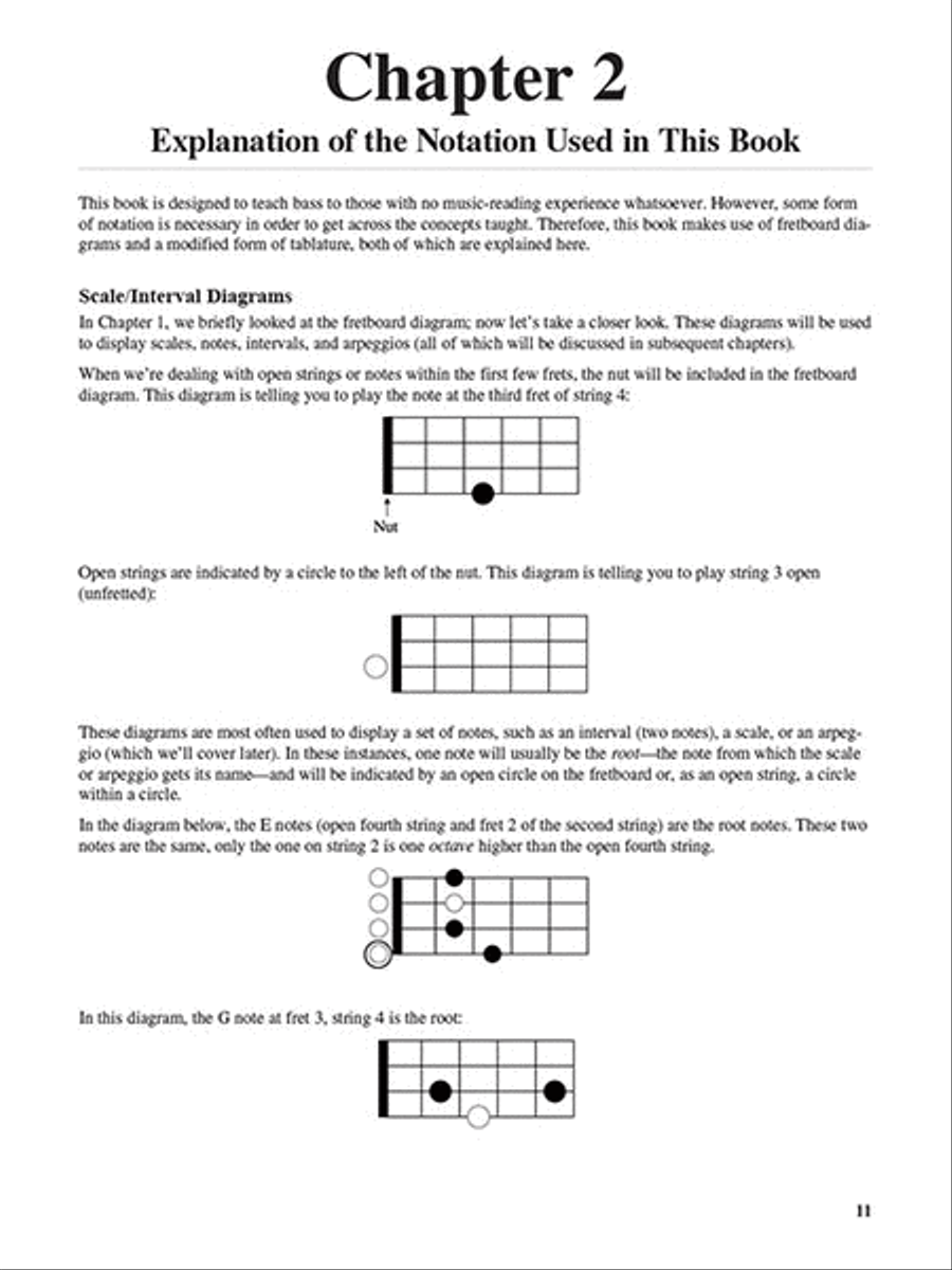 Teach Yourself to Play Bass Bass Guitar Tablature scores gallery preview page 4