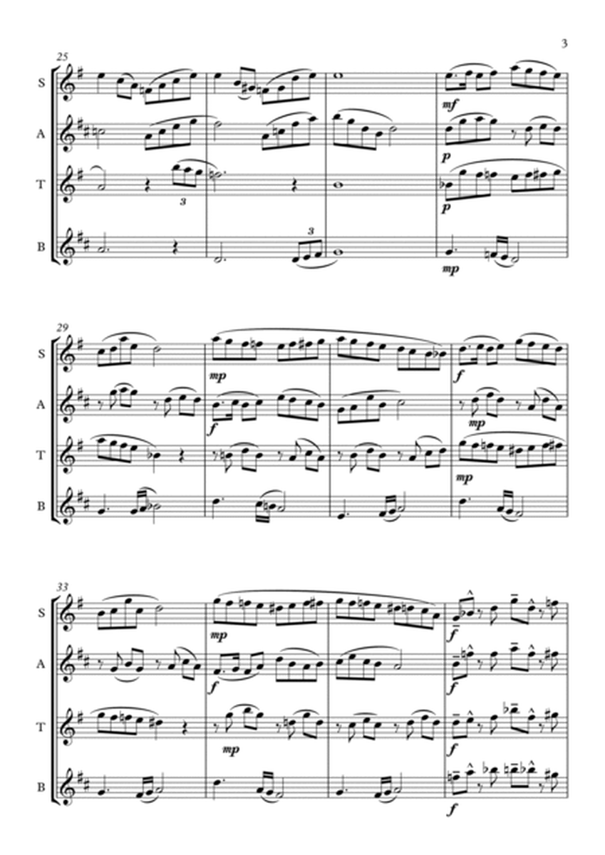 Evocations III - Saxophone Quartet (SATB) image number null