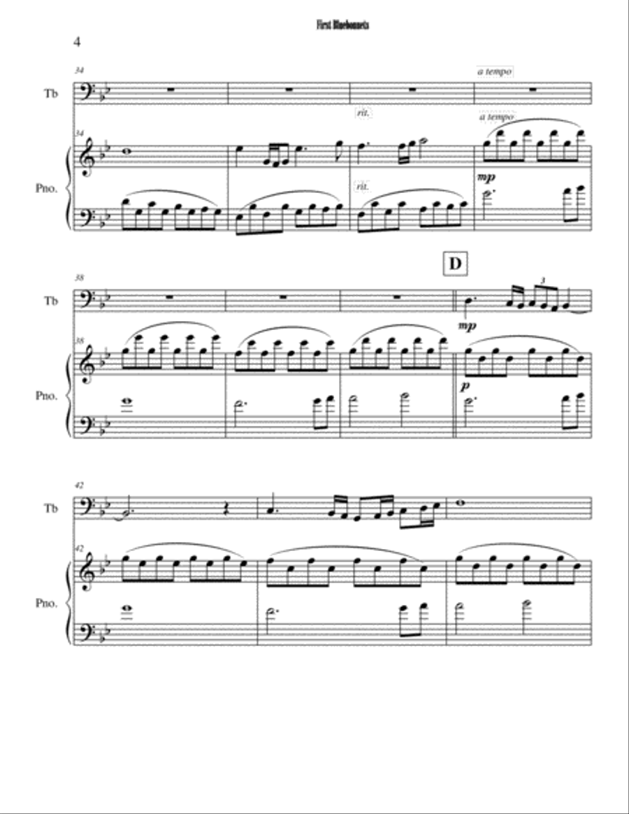 First Bluebonnets of Spring Piano scores gallery preview page 4