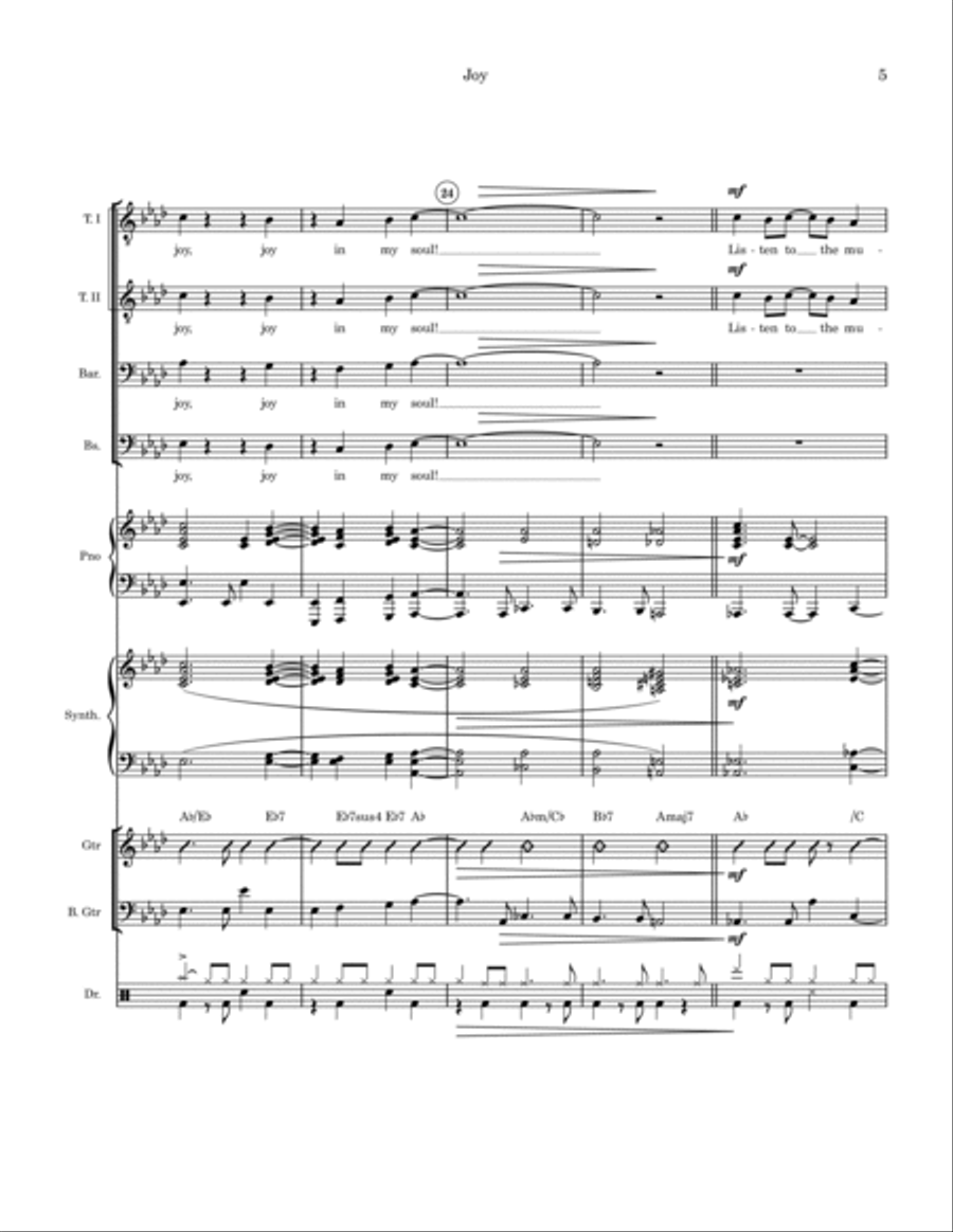 Joy Joy Bass Guitar scores gallery preview page 5