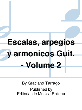 Escalas, arpegios y armonicos Guit. - Volume 2