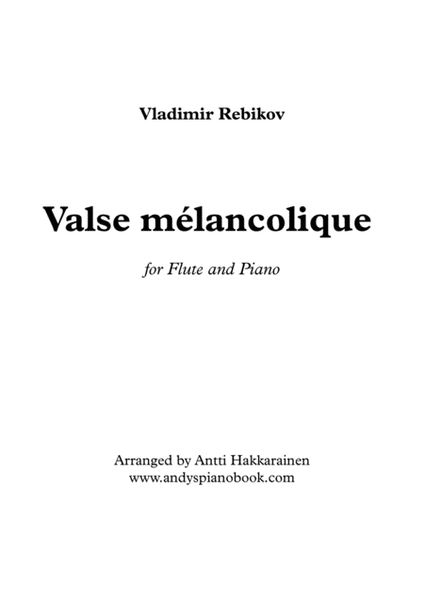 Valse Melancolique - Flute & Piano