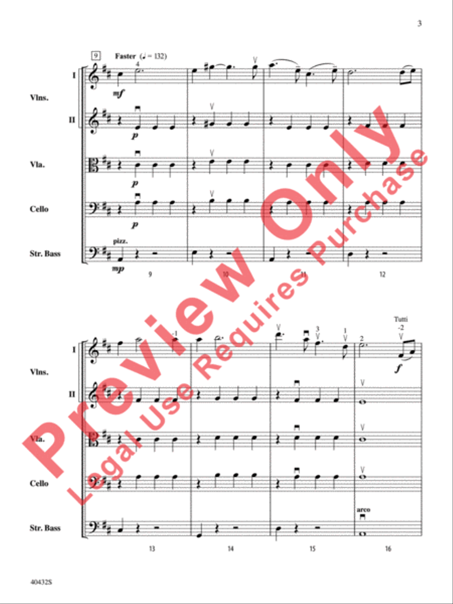 A Very Respectable Hobbit (from The Hobbit: An Unexpected Journey) String Orchestra scores gallery preview page 4