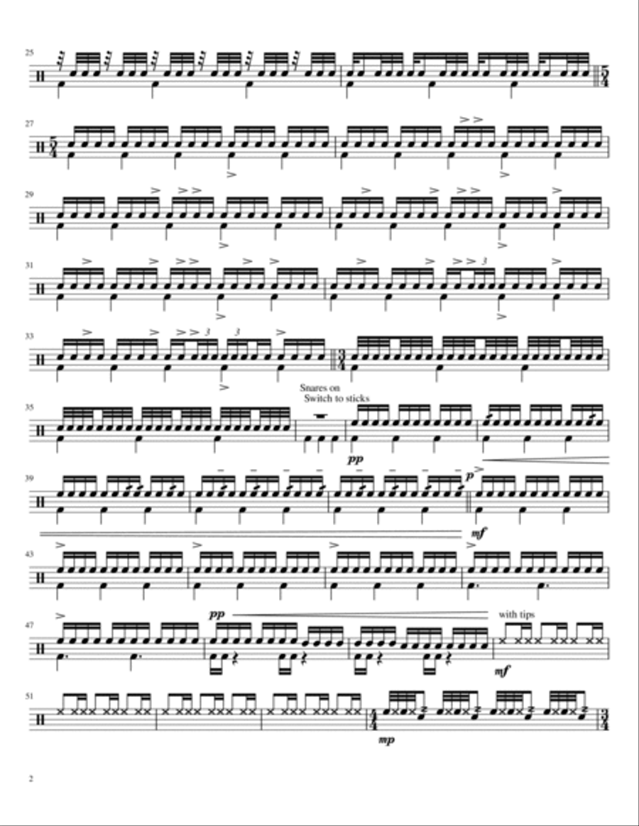 3x3 for Percussion Trio (all parts) Percussion Ensemble scores gallery preview page 4