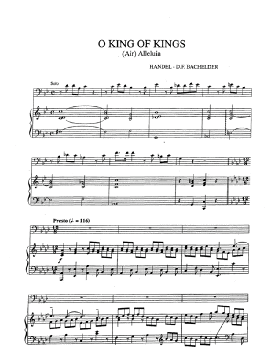 O King of Kings Euphonium scores gallery preview page 2