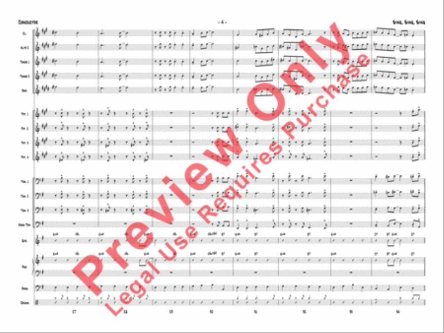 Sing, Sing, Sing Jazz Ensemble scores gallery preview page 7