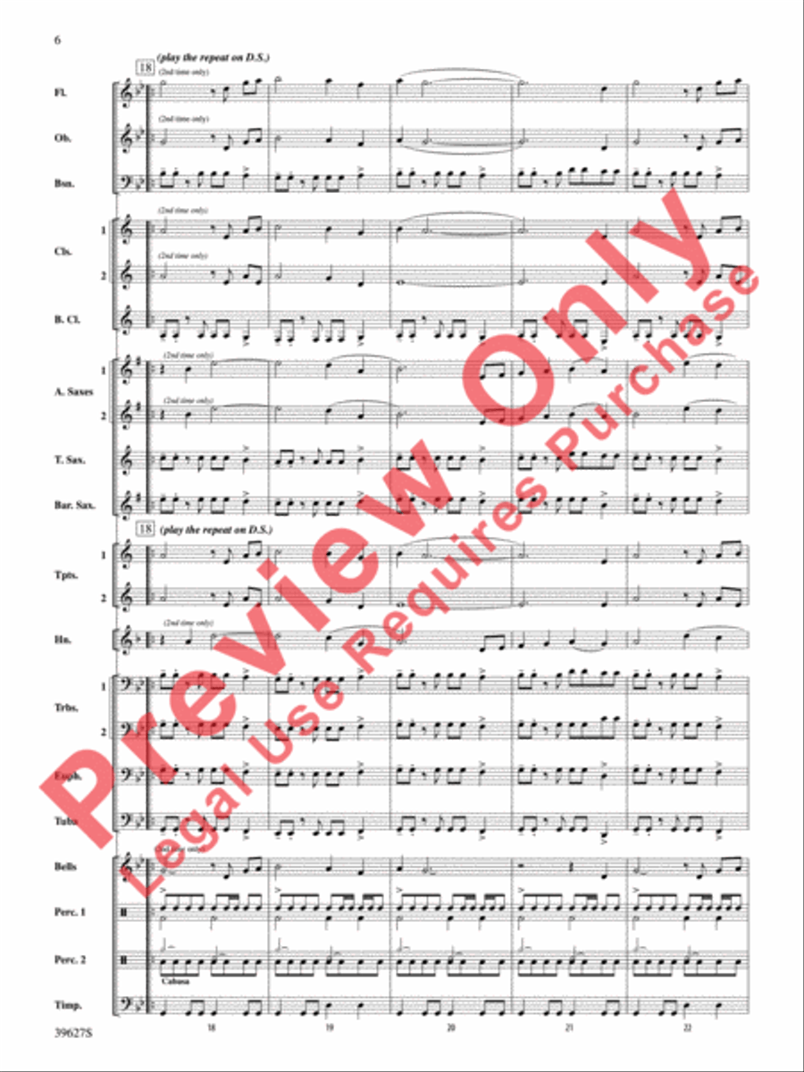 Flash Flood Concert Band scores gallery preview page 7