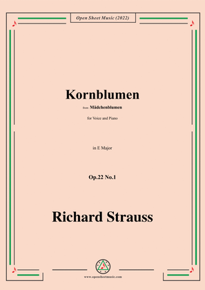 Richard Strauss-Kornblumen,Op.22 No.1,in E Major