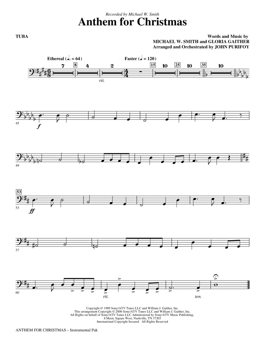 Anthem for Christmas - Tuba