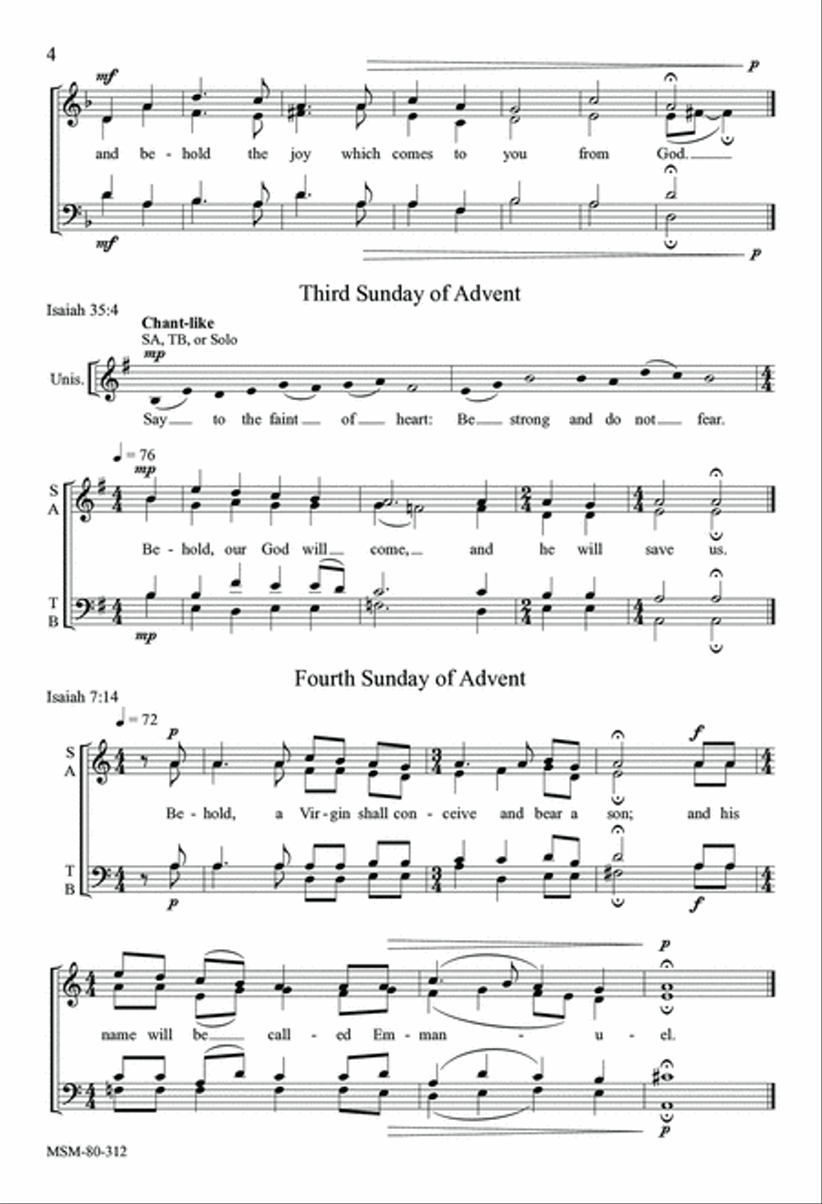 The Word Became Flesh 4-Part scores gallery preview page 4