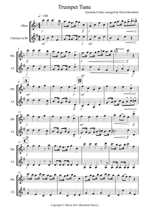 Trumpet Tune for Oboe and Clarinet Duet