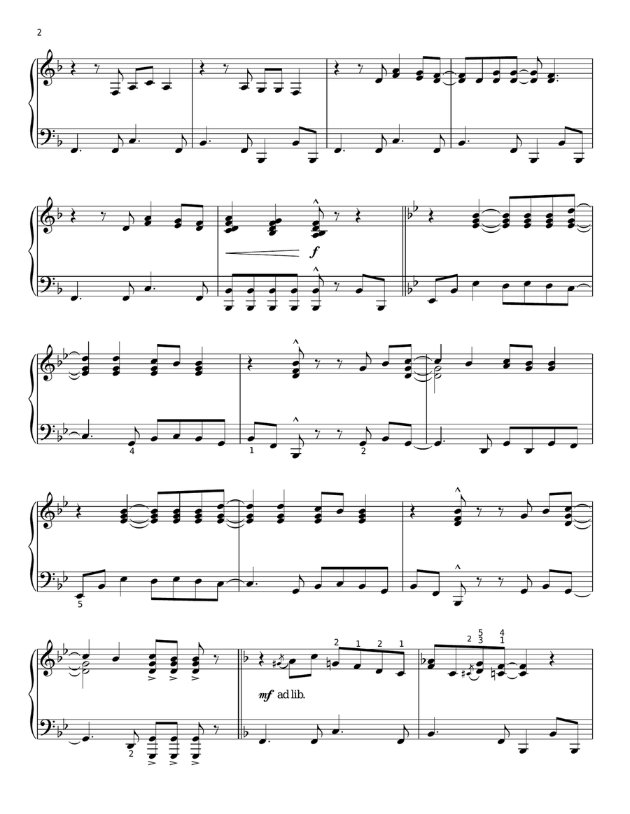 Baby I Need Your Lovin' (arr. Phillip Keveren) Piano Solo scores gallery preview page 2