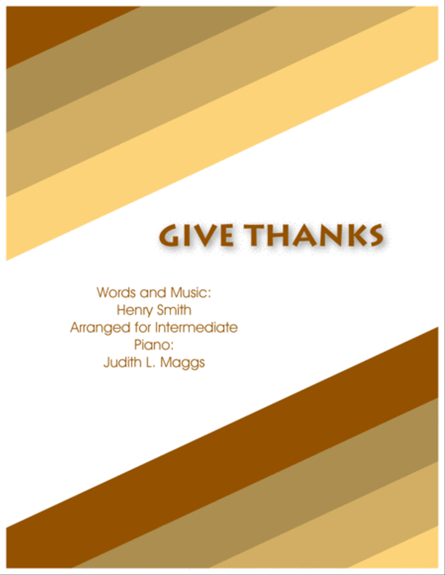 Give Thanks Give Thanks Easy Piano scores gallery preview page 1