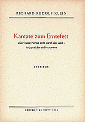 Kantate Zum Erntefest Full Score