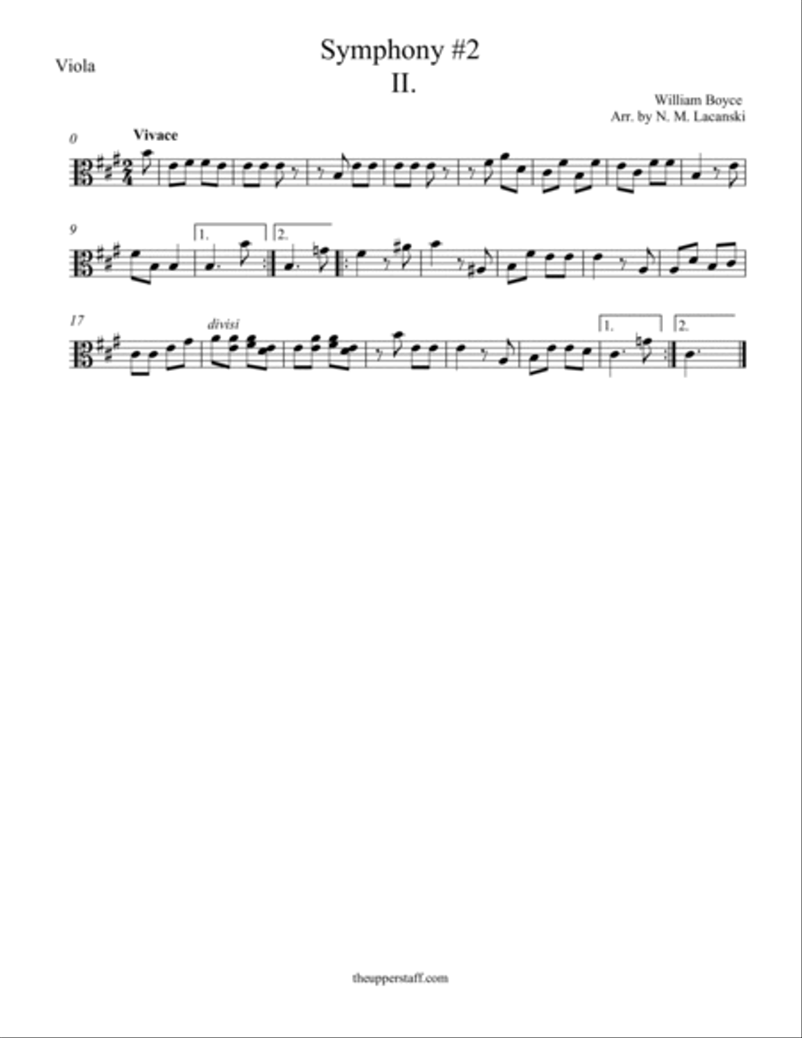 Symphony #2 Second Movement String Orchestra scores gallery preview page 3