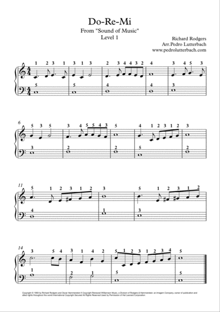 Do-Re-Mi Voice scores gallery preview page 1