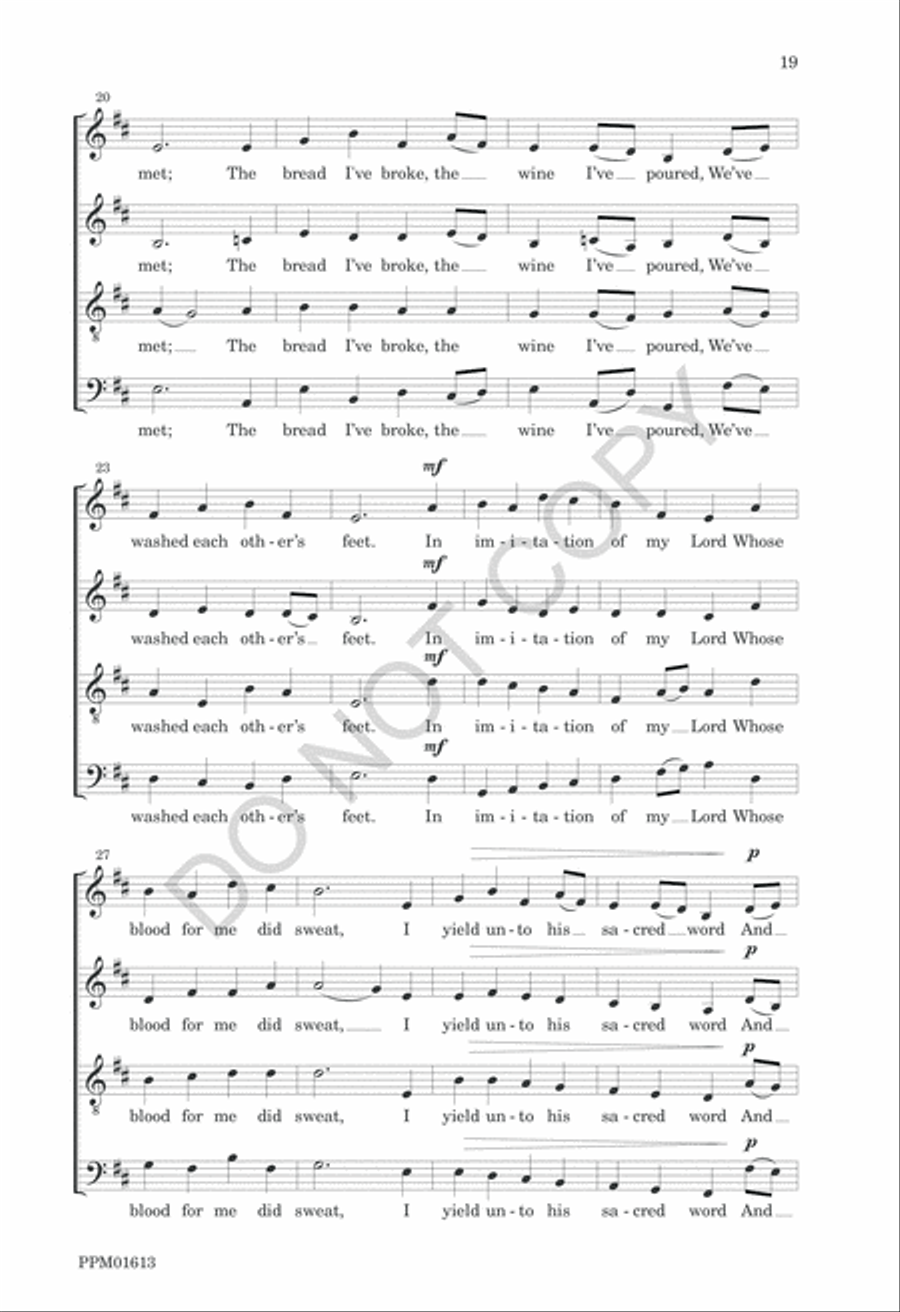Nine American Folk Hymns 4-Part scores gallery preview page 22