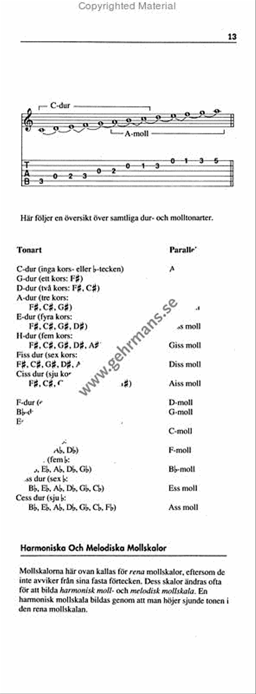Skalboken for gitarrfodralet Guitar scores gallery preview page 5