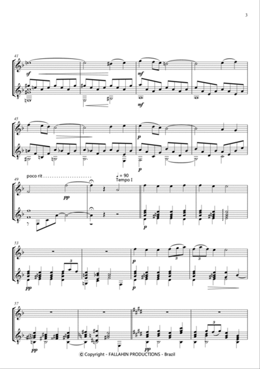 RÊVERIE - CLAUDE DEBUSSY - FOR FLUTE AND GUITAR image number null