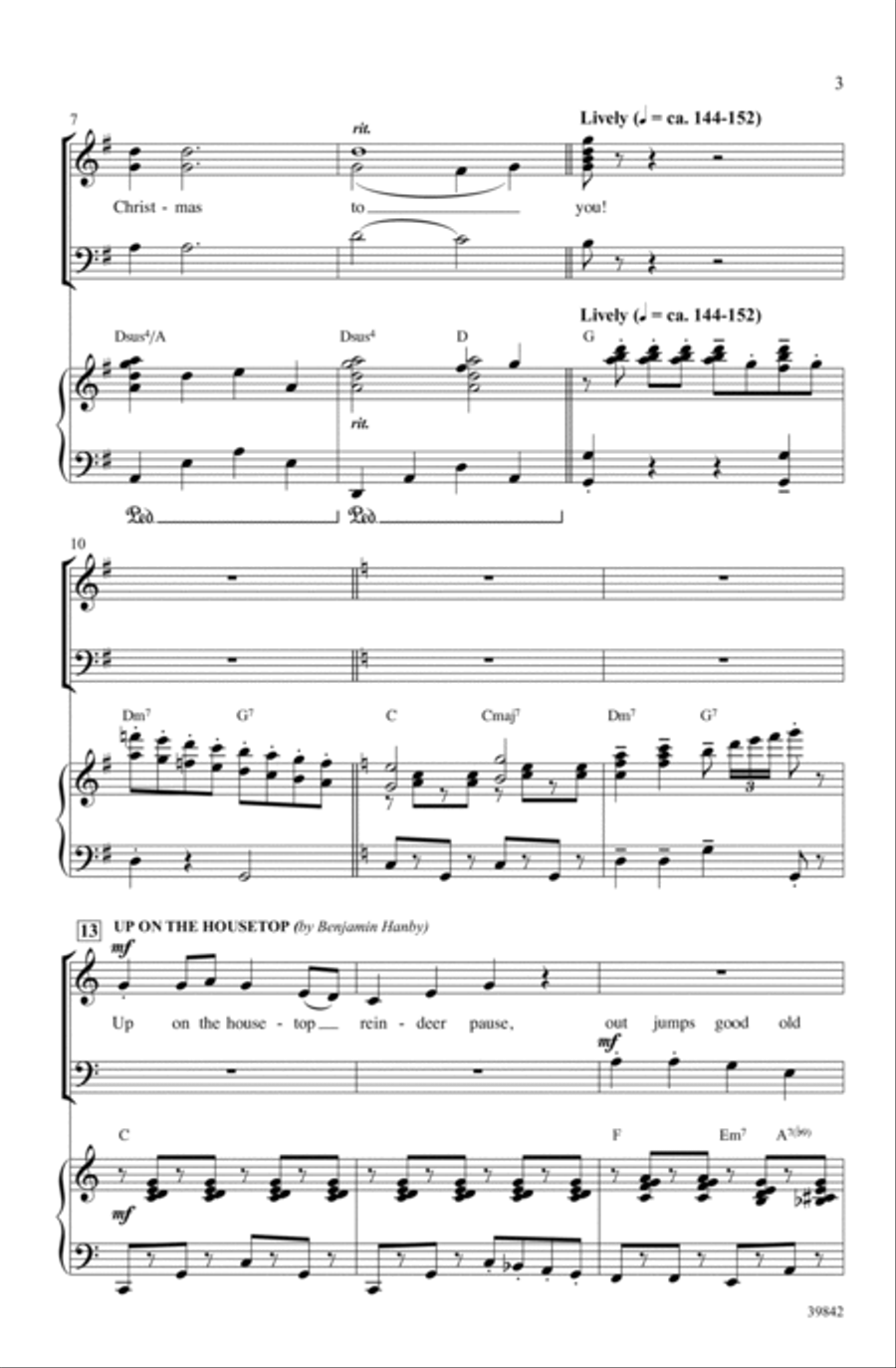 Jolly Jingle Christmas Medley Choir scores gallery preview page 2