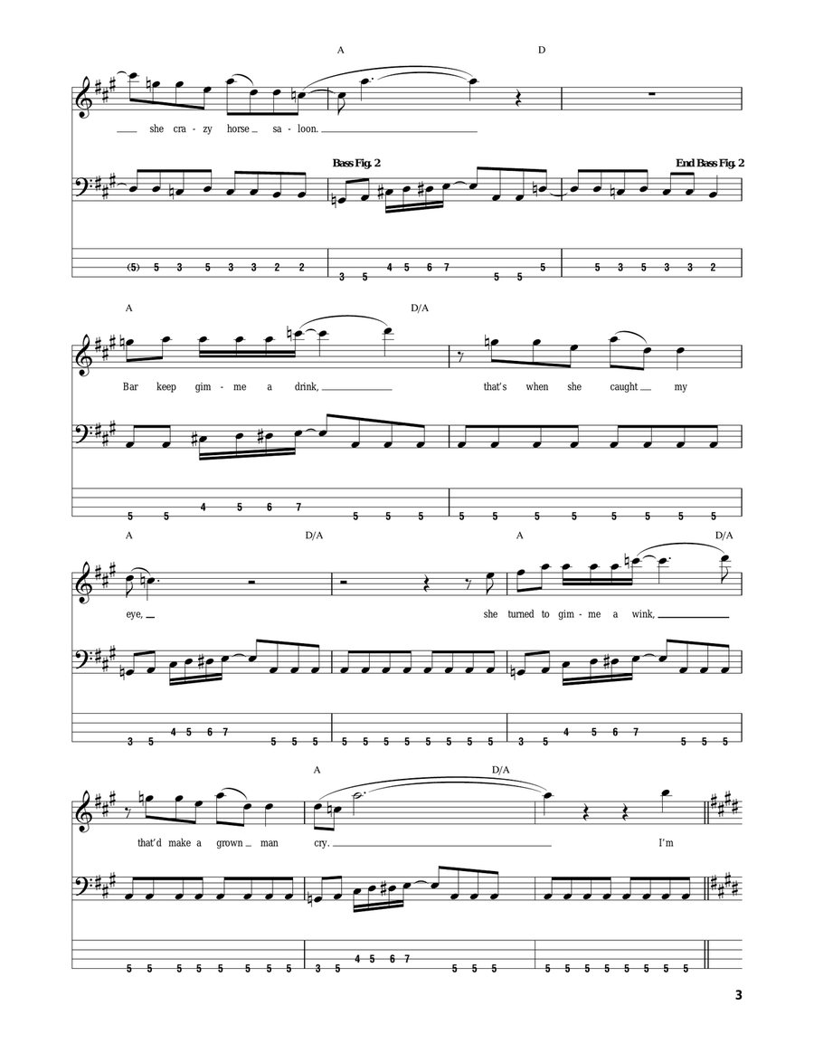 Back In The Saddle Back In The Saddle Acoustic Guitar scores gallery preview page 3