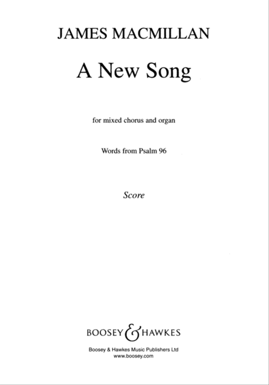 A New Song 4-Part scores gallery preview page 1