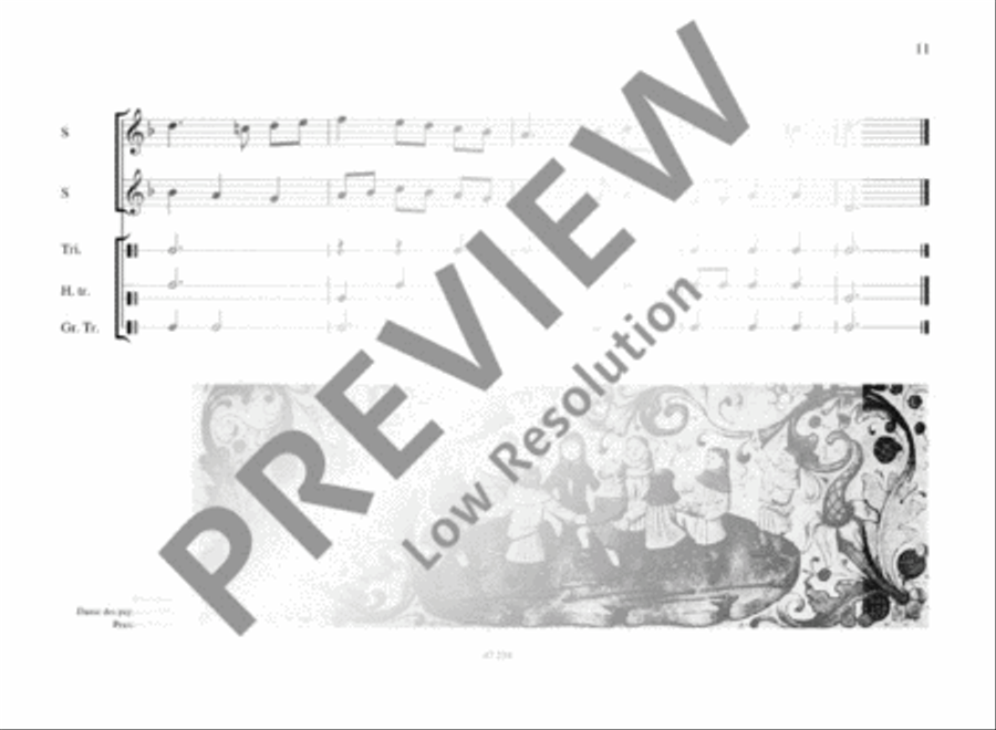 Old French Dances SSA scores gallery preview page 12