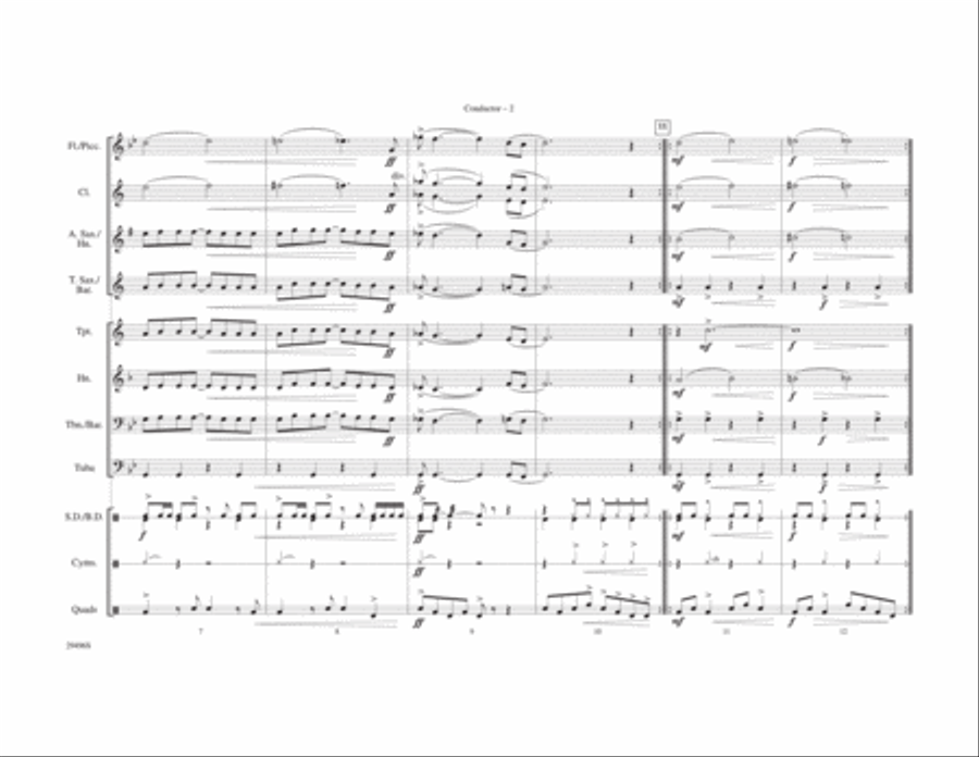 James Bond Theme Marching Band scores gallery preview page 3