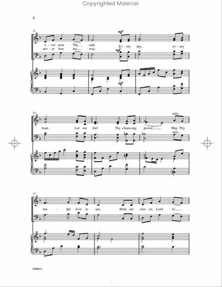 Savior, More Than Life To Me 4-Part scores gallery preview page 3