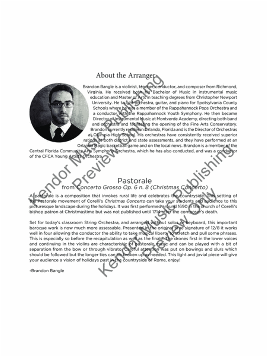 Pastorale (Score) Pastorale (Score) String Orchestra scores gallery preview page 3